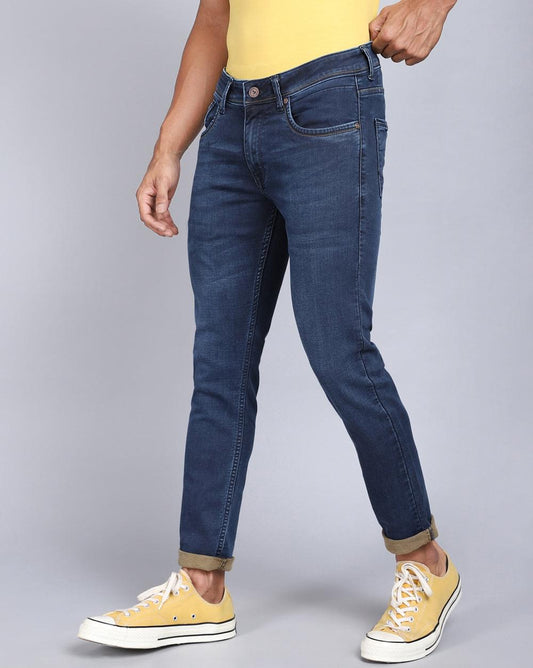 Ankle Fit Jeans-Basic Dark Blue
