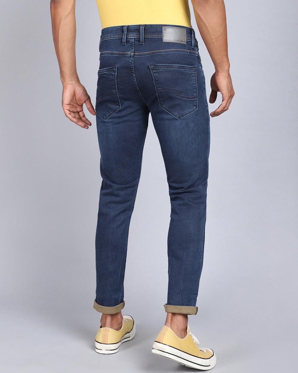 Ankle Fit Jeans-Basic Dark Blue