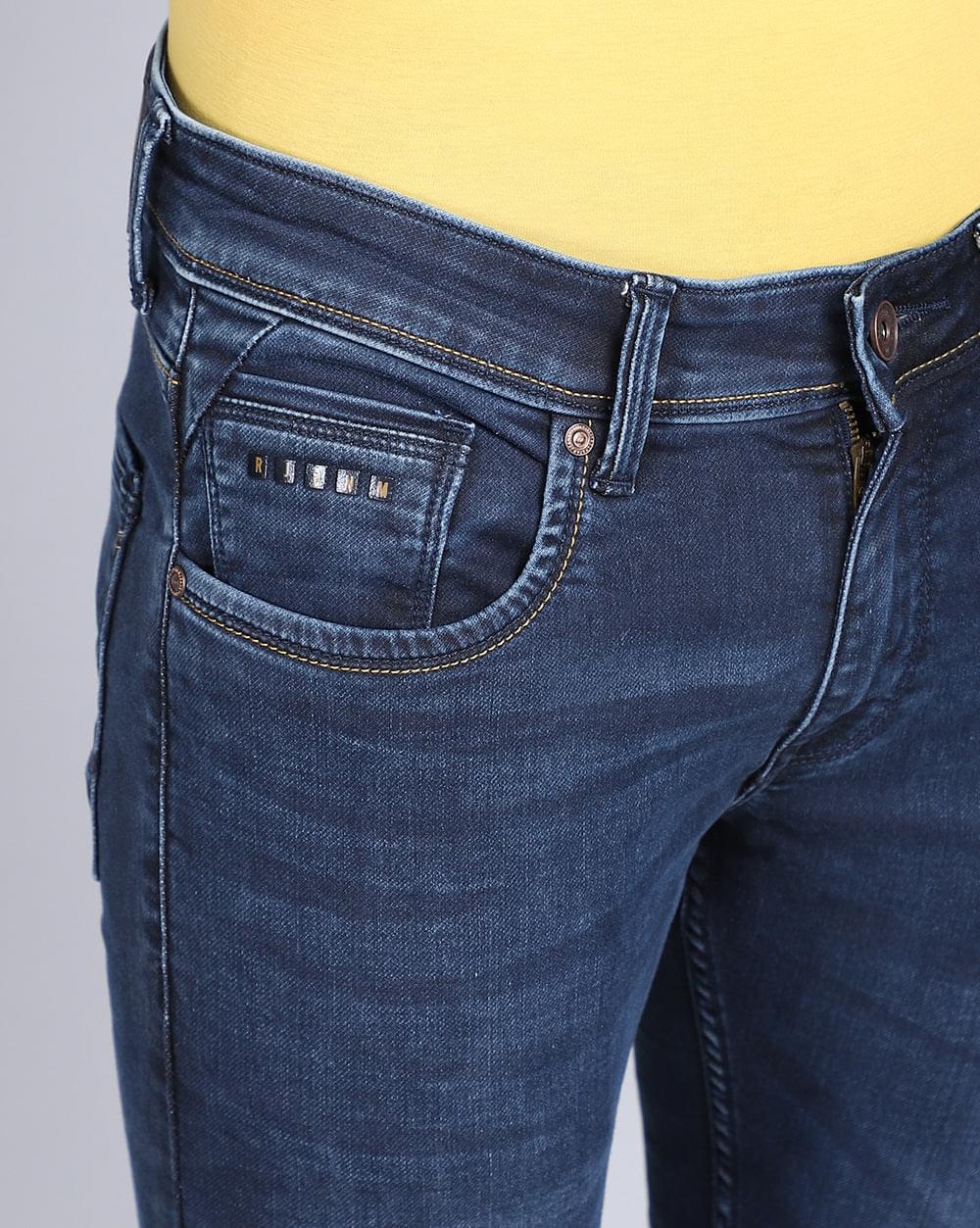 Ankle Fit Jeans-Basic Dark Blue
