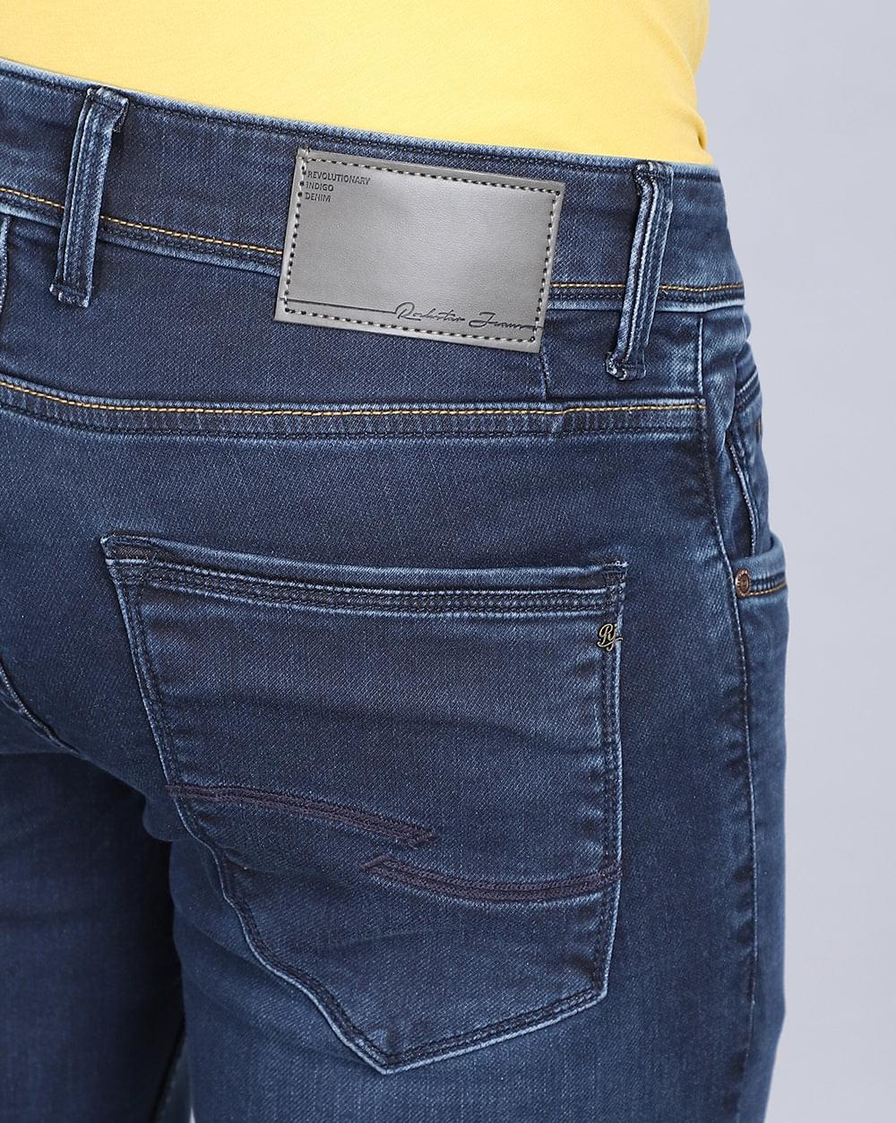 Ankle Fit Jeans-Basic Dark Blue