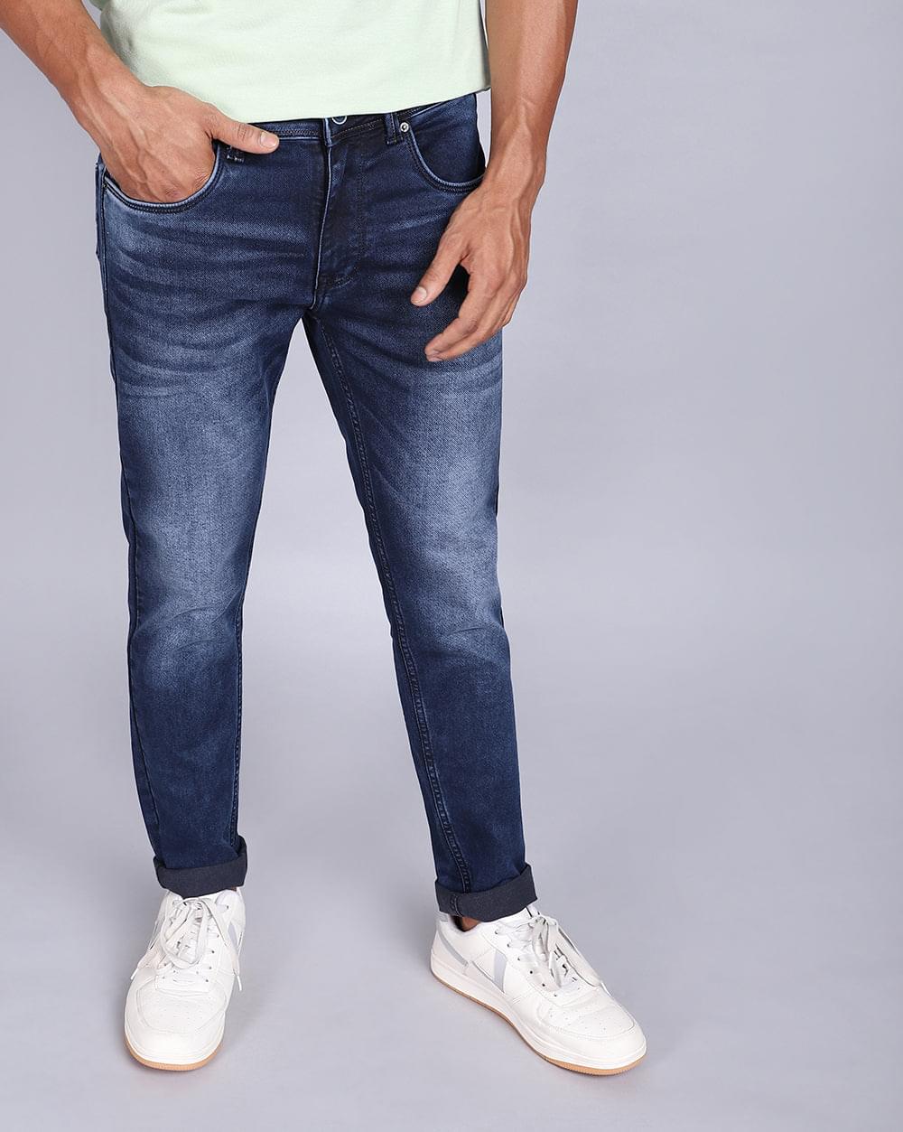 Ankle Fit Jeans- Indigo Dark Blue
