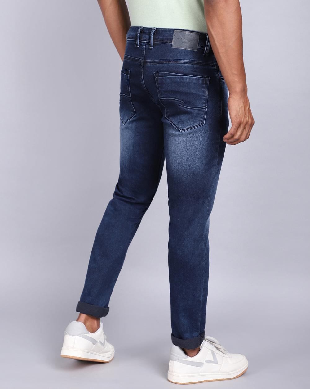 Ankle Fit Jeans- Indigo Dark Blue