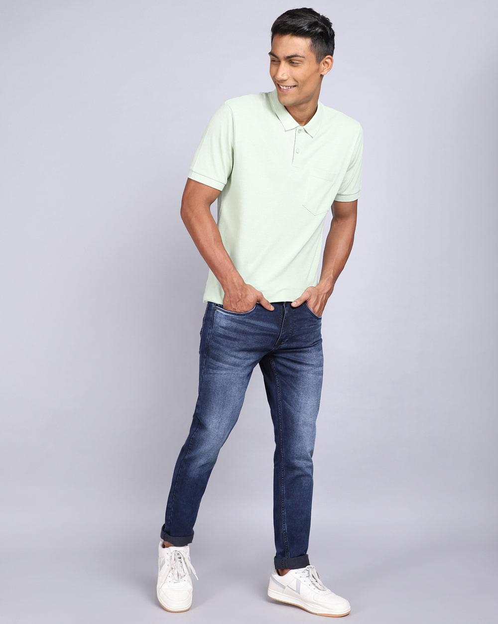 Ankle Fit Jeans- Indigo Dark Blue