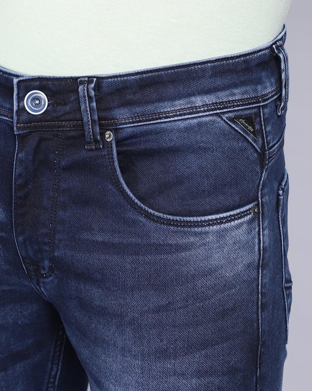 Ankle Fit Jeans- Indigo Dark Blue