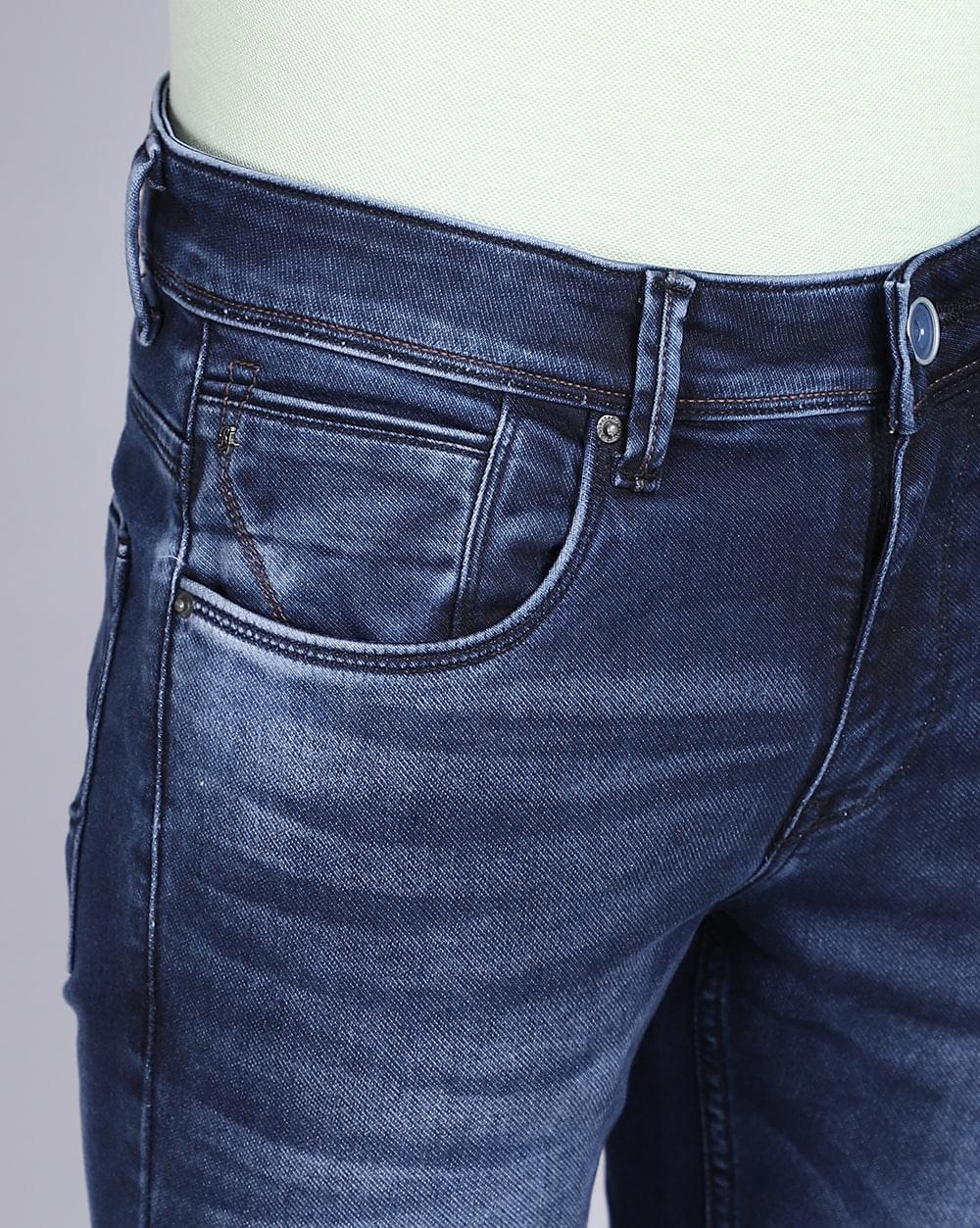 Ankle Fit Jeans- Indigo Dark Blue