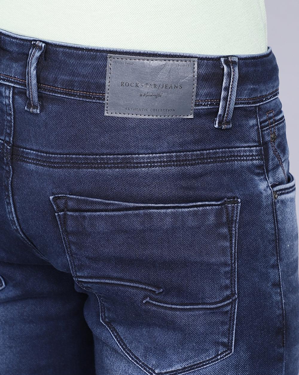 Ankle Fit Jeans- Indigo Dark Blue
