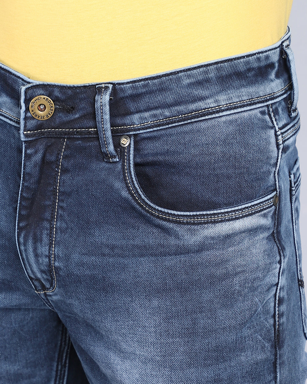 Tailored Fit Jeans-Mid Blue