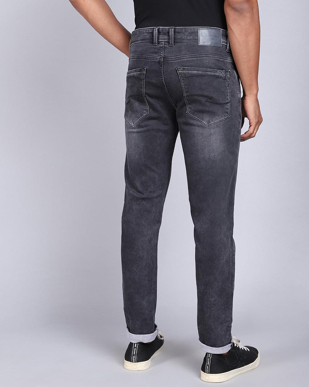 Ankle Fit Jeans-Carbon Black