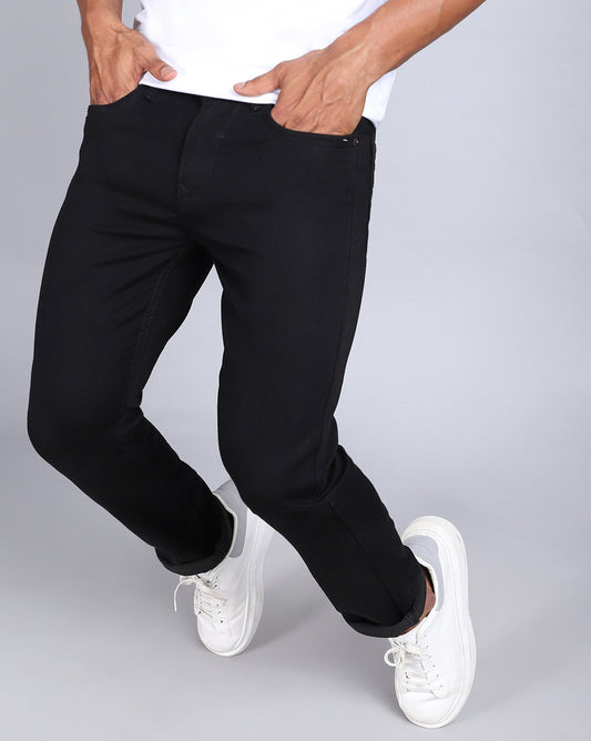 Slim Fit Jeans-Black