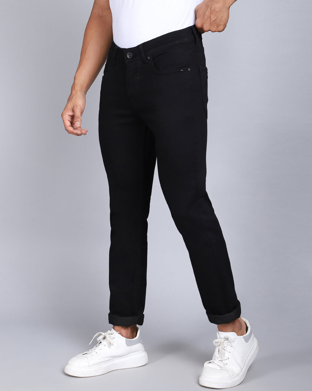 Slim Fit Jeans-Black