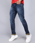 Slim Fit Jeans-Washed Dark Blue