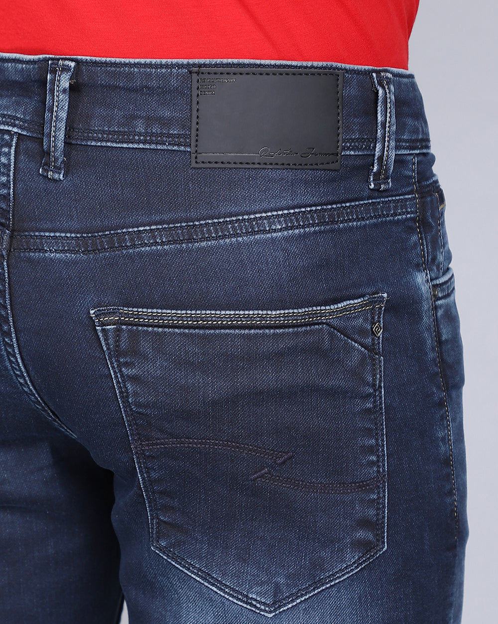 Slim Fit Jeans-Washed Dark Blue