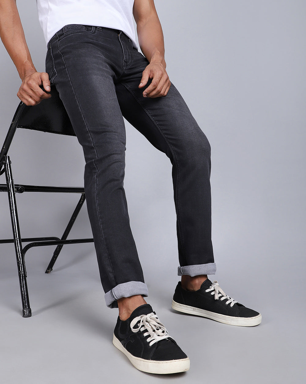 Tailored Fit Jeans-Carbon Black