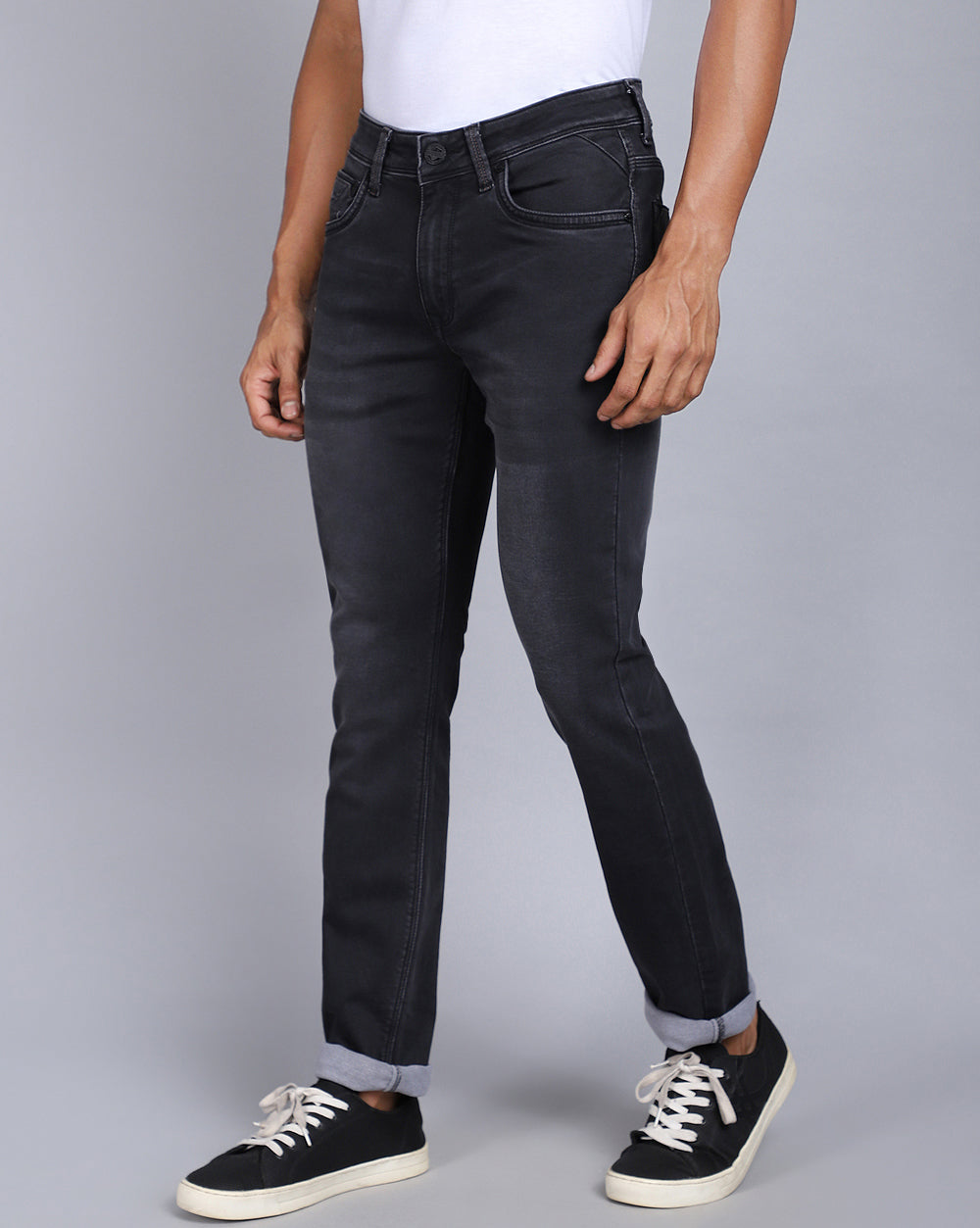 Tailored Fit Jeans-Carbon Black