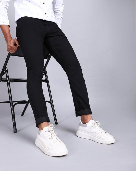 Slim Fit Jeans-Jet Black