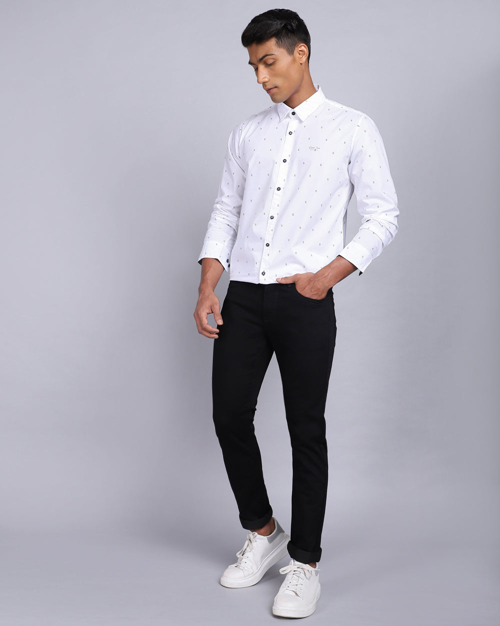 Slim Fit Jeans-Jet Black