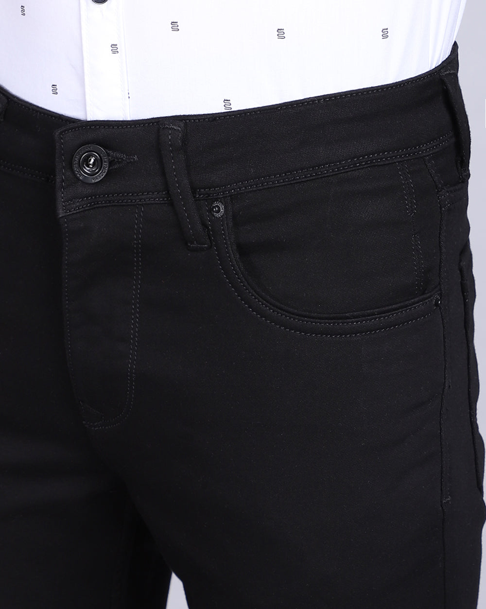 Slim Fit Jeans-Jet Black