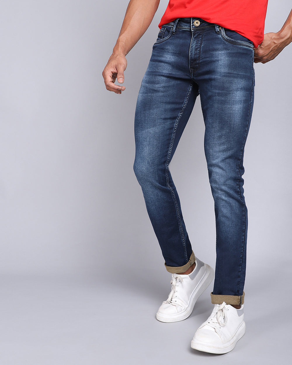 Slim Fit Jeans-Dark Blue