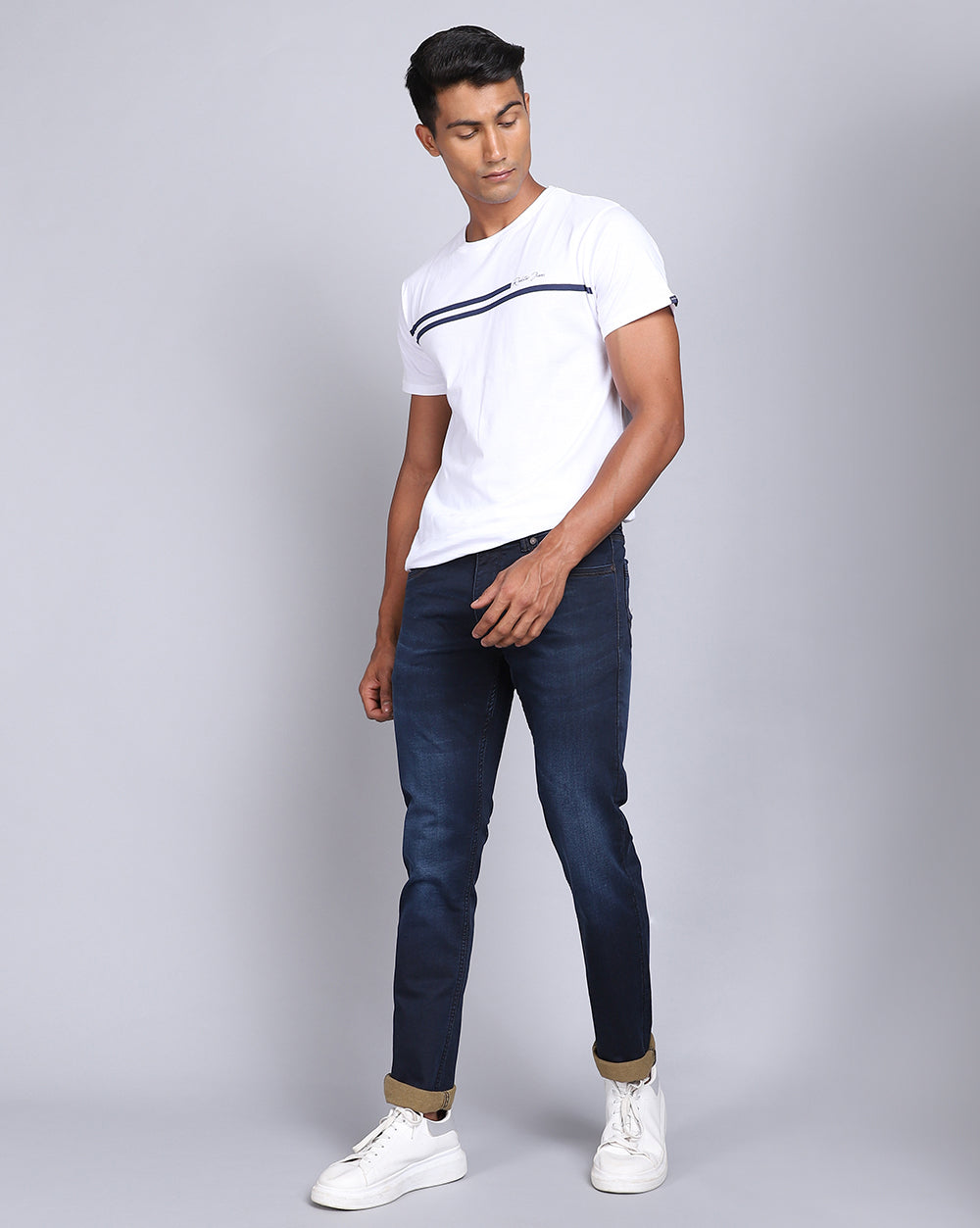 Slim Fit Jeans-Basic Dark Blue