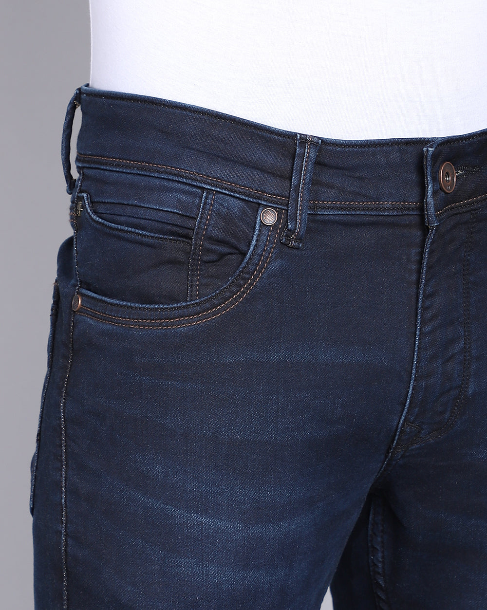 Slim Fit Jeans-Basic Dark Blue