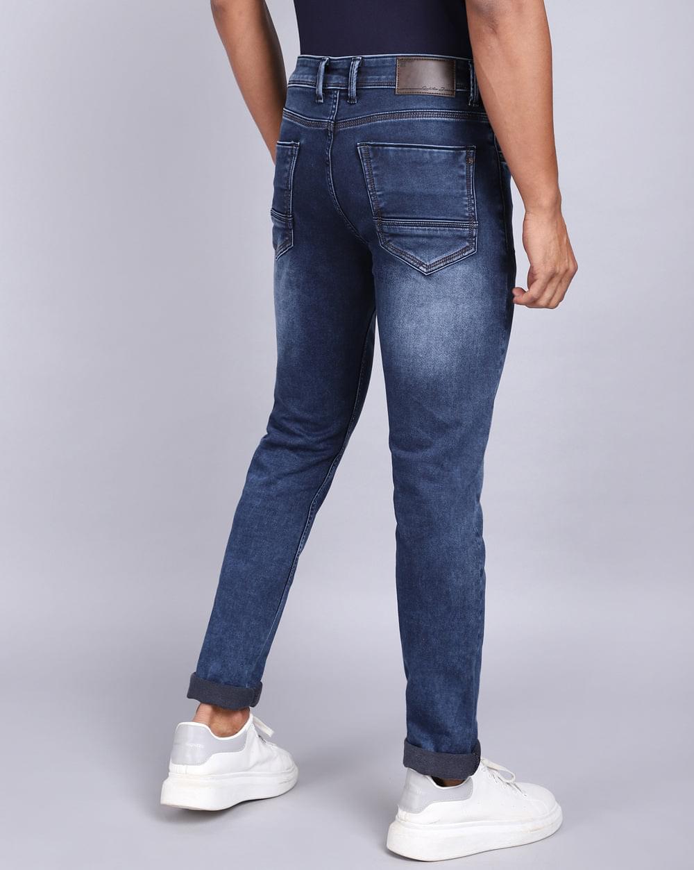 Ankle Fit Jeans-Washed Mid Blue