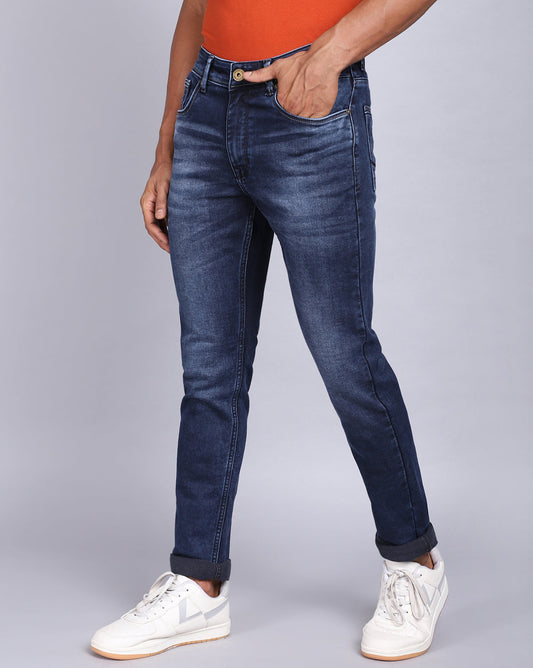 Slim Fit Jeans-Mid Blue