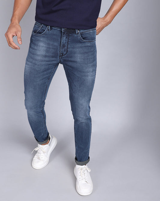 Slim Fit Jeans-Vintage Mid Blue
