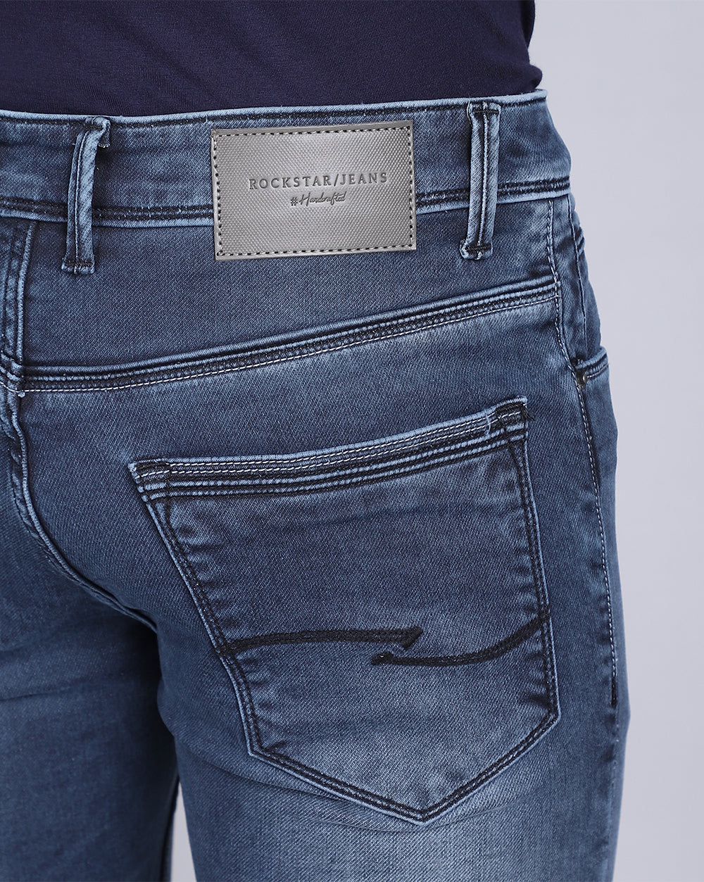 Slim Fit Jeans-Vintage Mid Blue