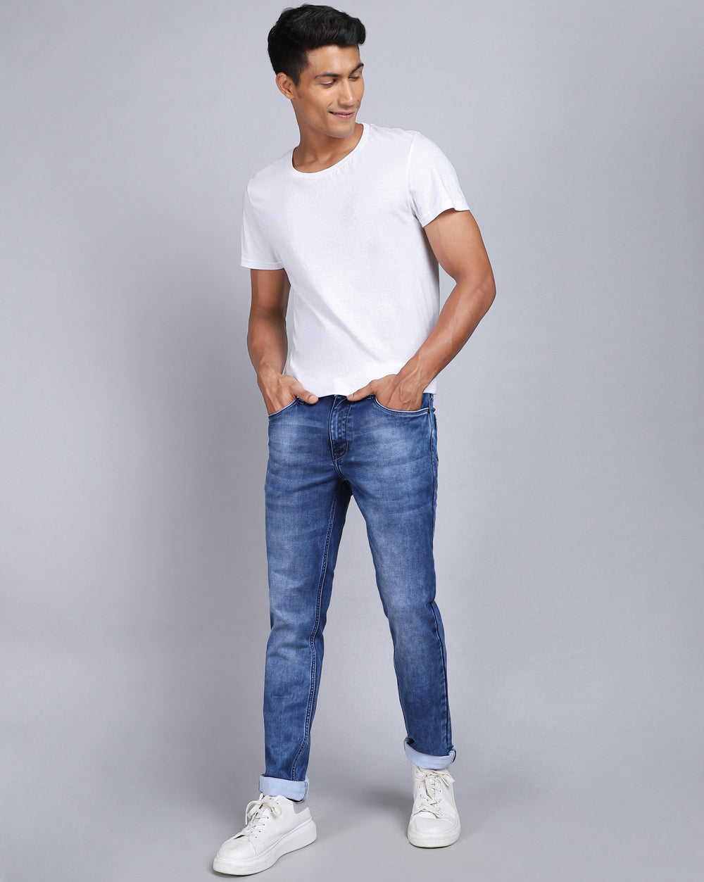 Slim Fit Jeans-Light Blue