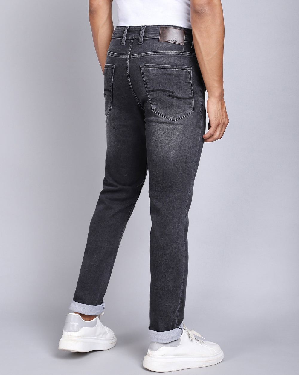 Slim Fit Jeans-Charcoal