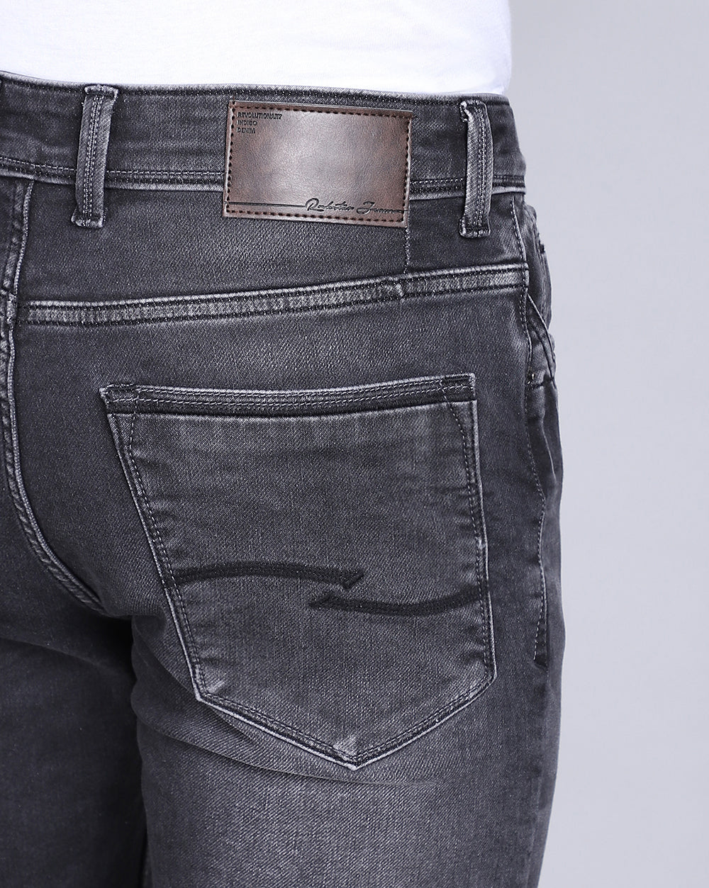 Slim Fit Jeans-Charcoal