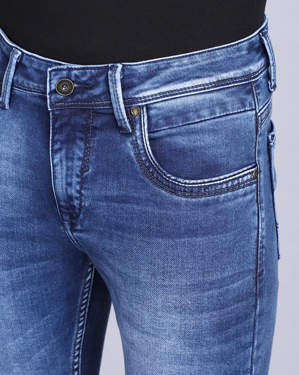 Ankle Fit Jeans-Basic Mid Blue