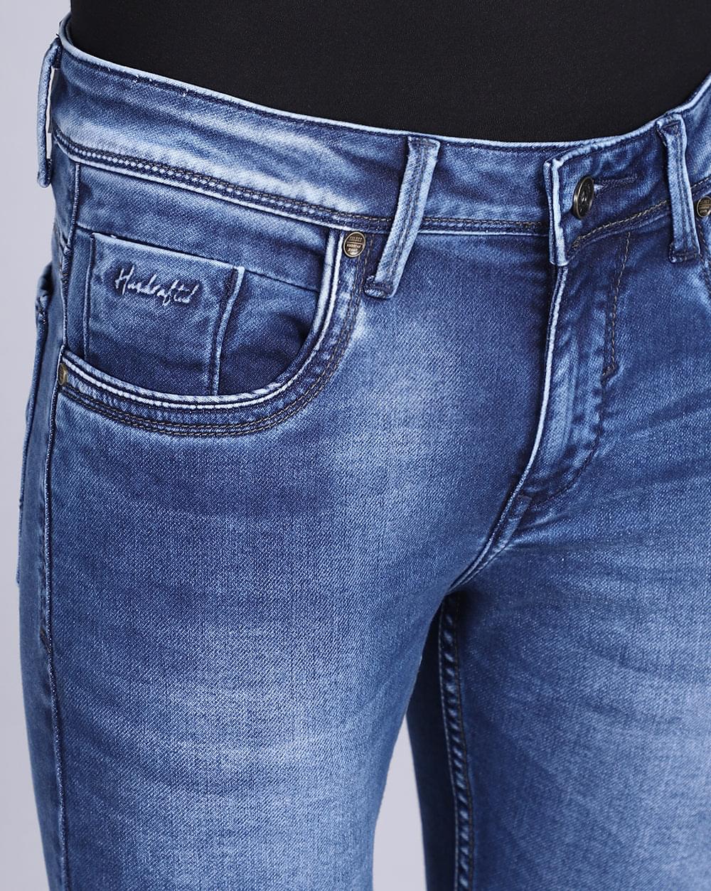Ankle Fit Jeans-Basic Mid Blue