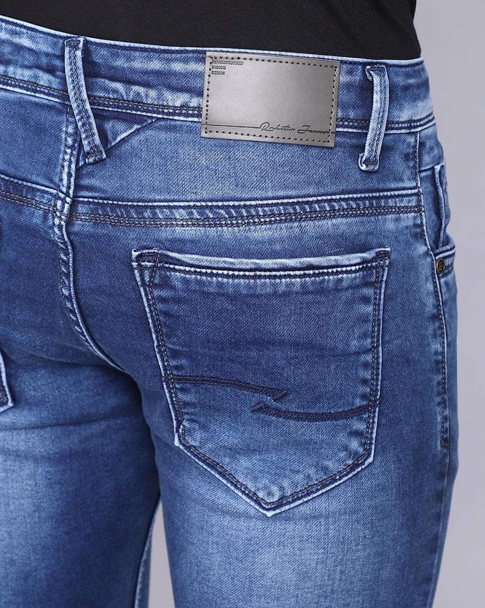 Ankle Fit Jeans-Basic Mid Blue