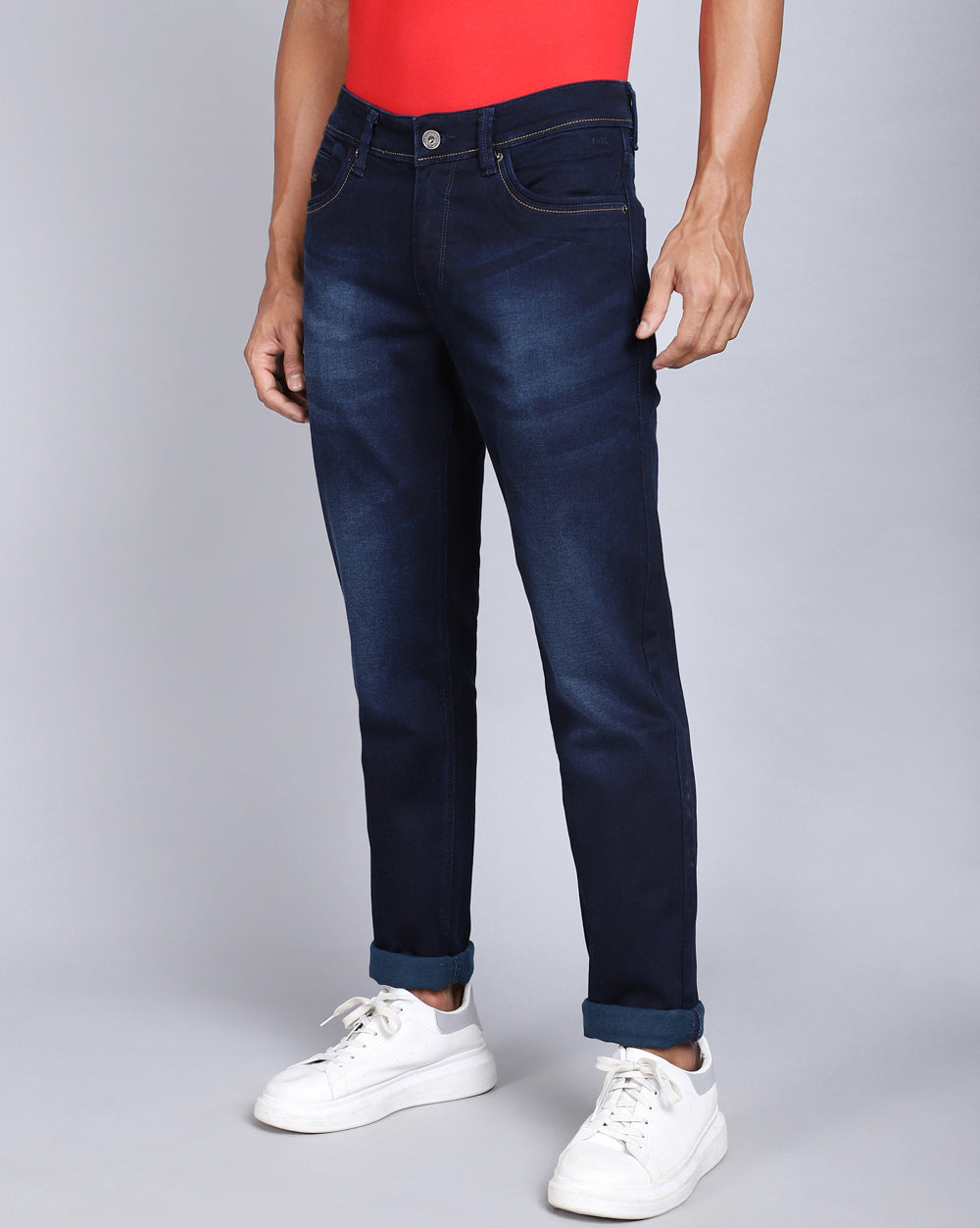 Tailored Fit Jeans-Indigo