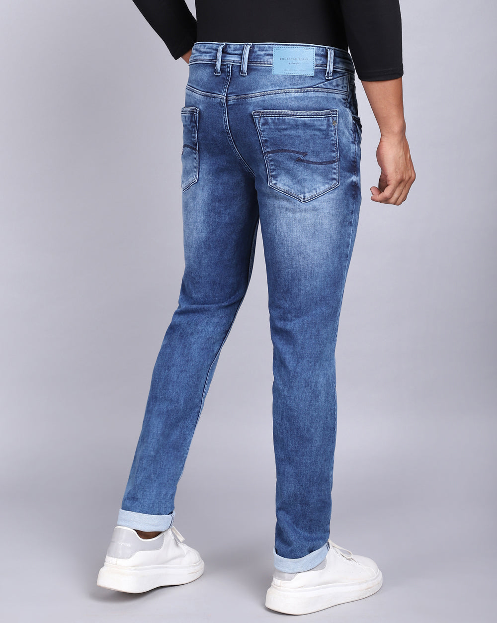 Slim Fit Jeans-Faded Light Blue