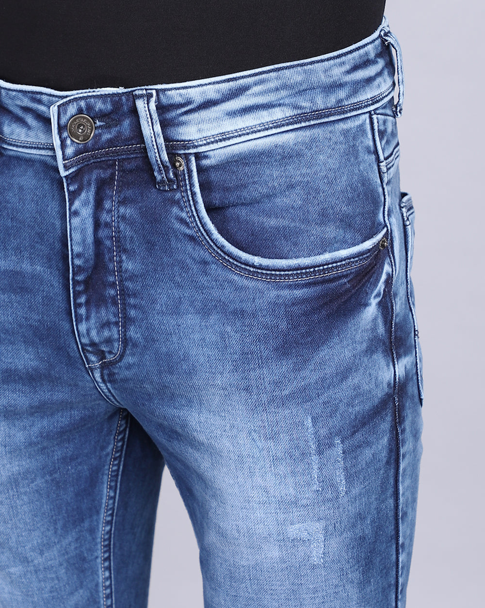 Slim Fit Jeans-Faded Light Blue