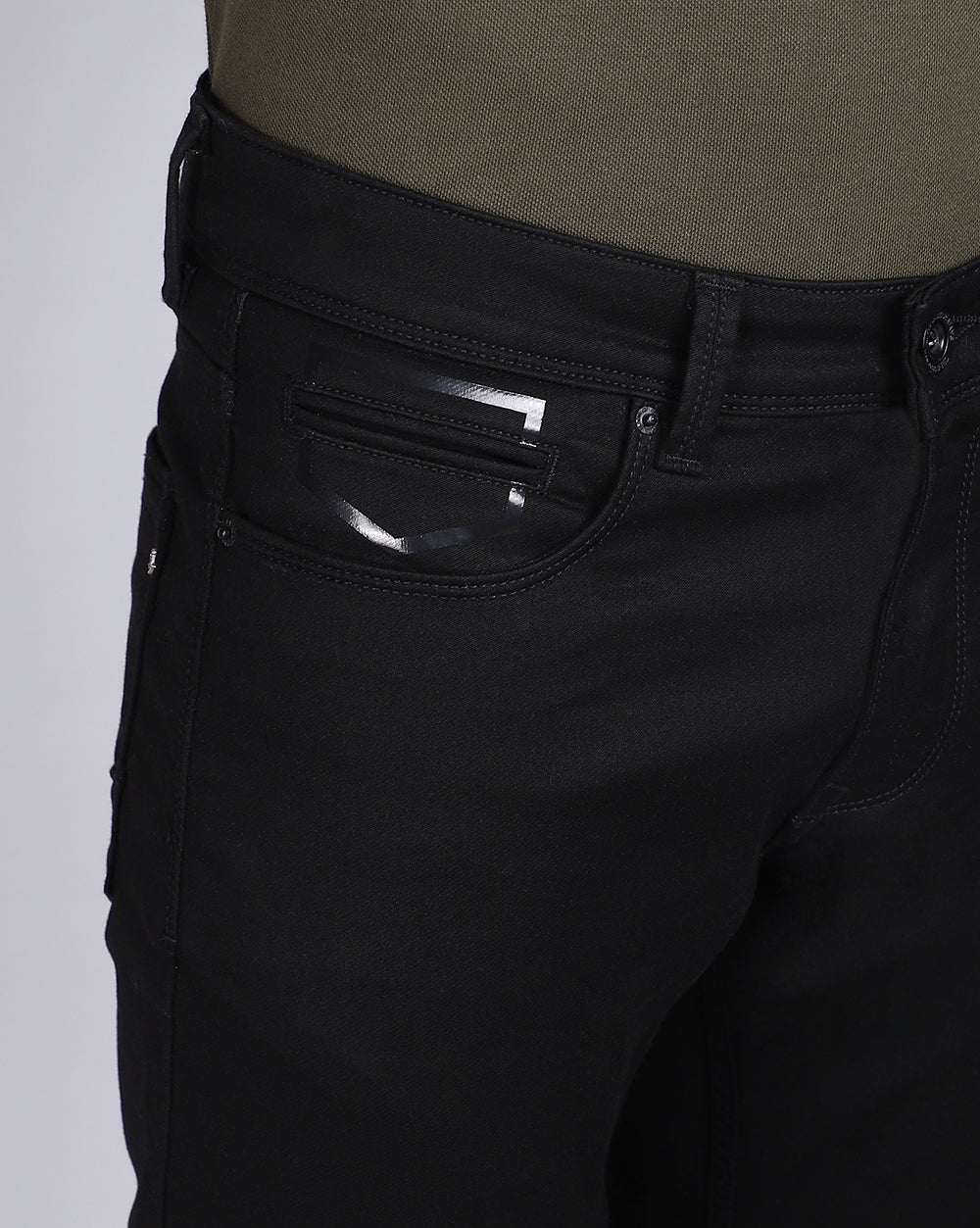 Tailored Fit Jeans-Black