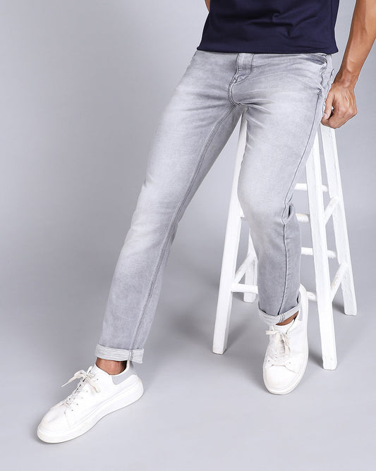Slim Fit Jeans-Ice Grey