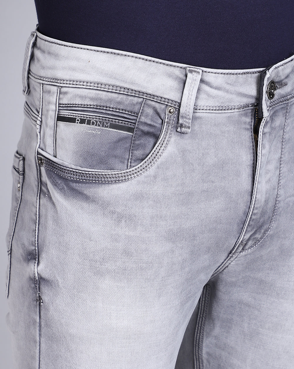 Slim Fit Jeans-Ice Grey