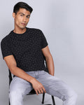 Crew Neck Aop T-Shirt-Black,White