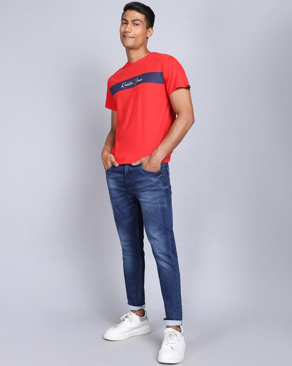 Ankle Fit Jeans-Popular Mid Blue