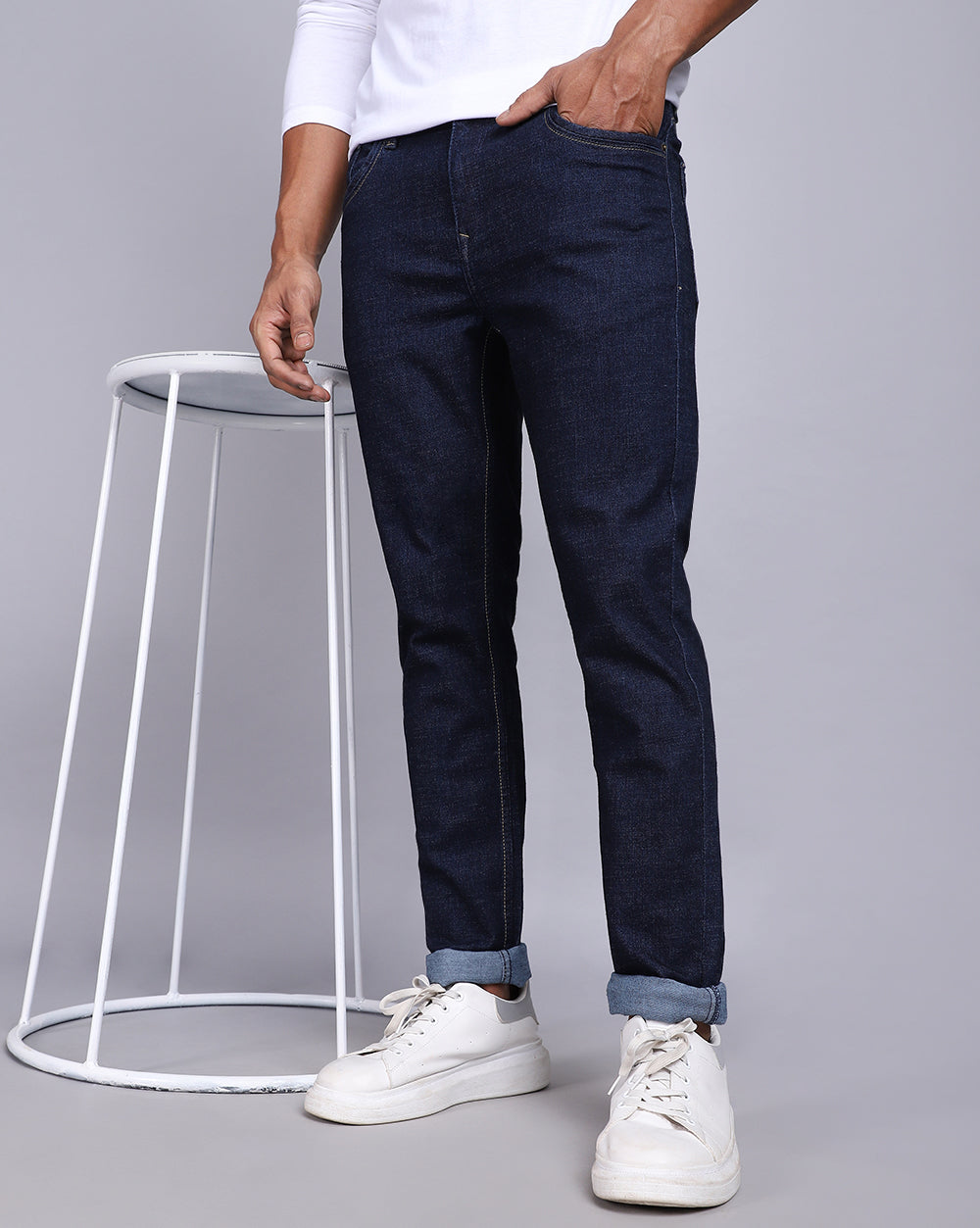 Tailored Fit Jeans-Dark Indigo