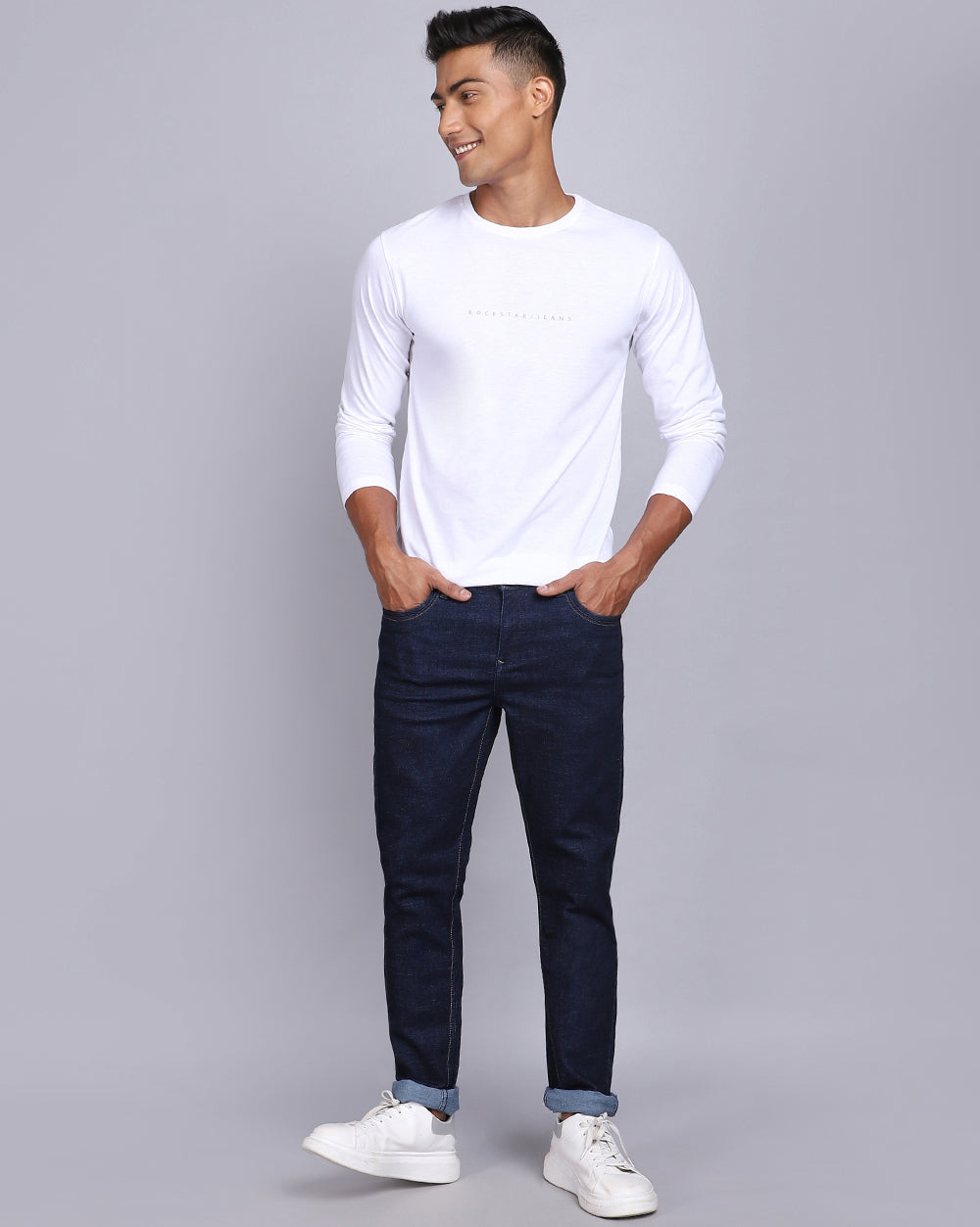 Tailored Fit Jeans-Dark Indigo
