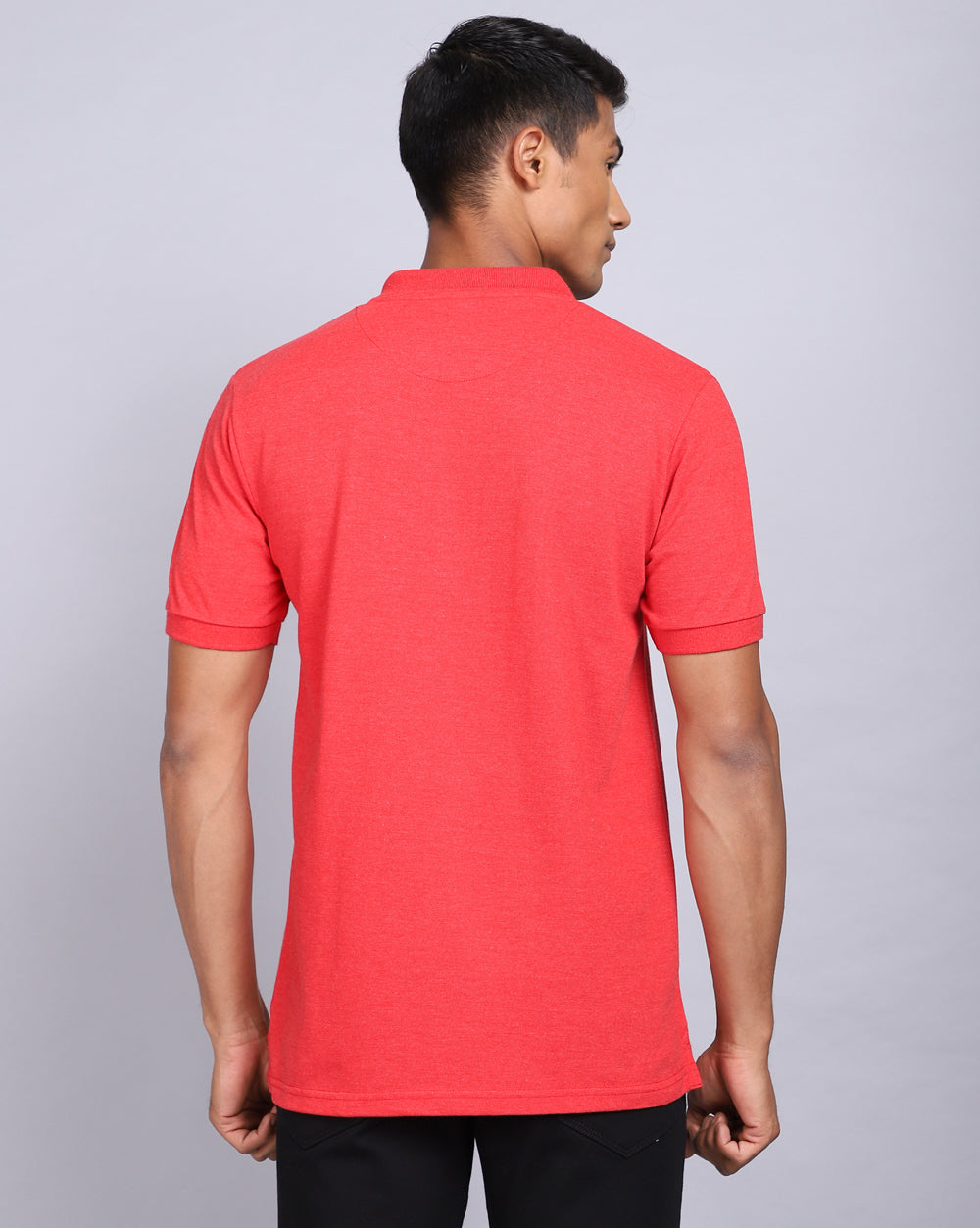 Regular Fit 2 Button Polo T-Shirt-Maroon