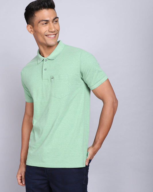 Regular Fit 2 Button Polo T-Shirt-Pista