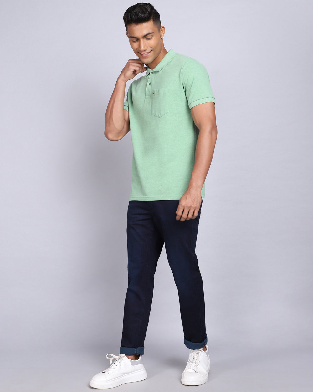 Regular Fit 2 Button Polo T-Shirt-Pista