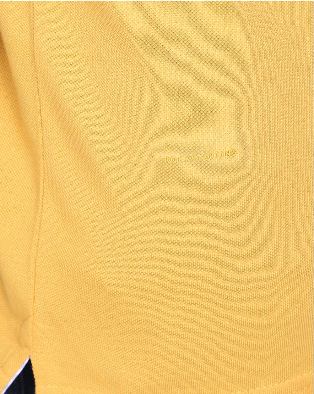 Regular Fit 2 Button Polo T-Shirt-Mustard
