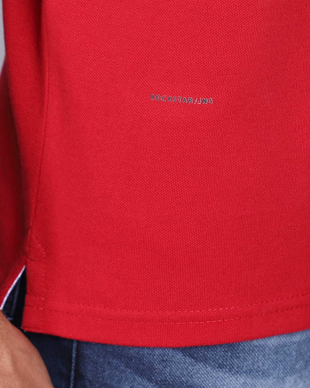 Regular Fit 2 Button Polo T-Shirt-Red