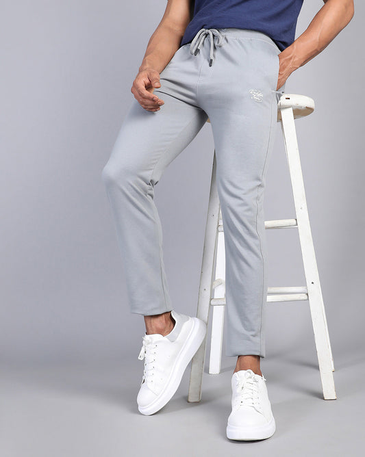 Lt Grey Solid Active Pant
